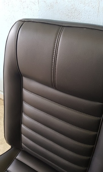 tapizado de asientos de maverick 1974 en piel
