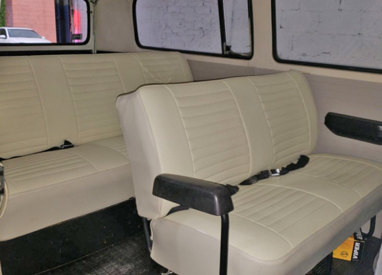 tapizado de asientos profesional en piel vw combi 1981 automatica