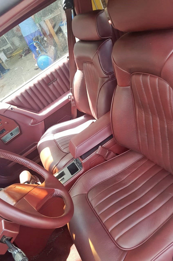 tapizado de asientos en piel oldsmobile cutlass 1993